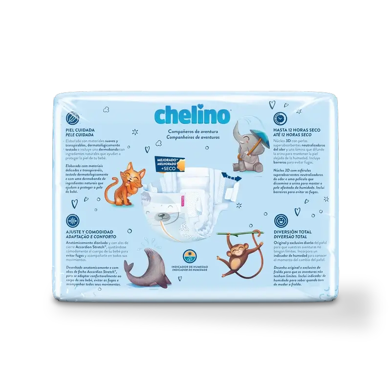 Chelino Nappy Size 2 (3-6 Kg) , 28 units