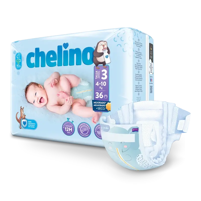 Chelino Nappy Size 3 (4-10 Kg) , 36 units