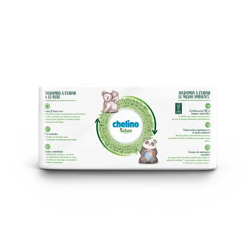 Chelino Nature Nappy Size 1 (1-3 Kg) , 28 units