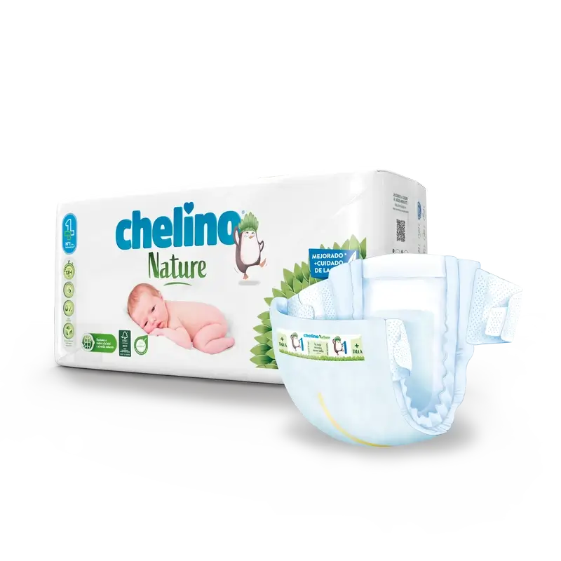Chelino Nature Nappy Size 1 (1-3 Kg) , 28 units