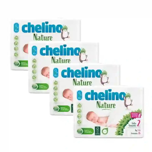 Chelino Nature Nappy Size 2 (3-6 Kg) , 4X28 Units