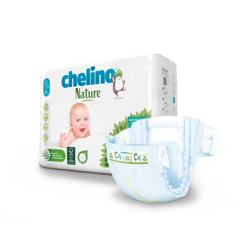 Chelino Nature Nappy Size 4 (9-15 Kg) , 34 units