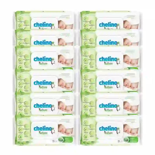 Chelino Nature Baby Wipes , 12X72 Units
