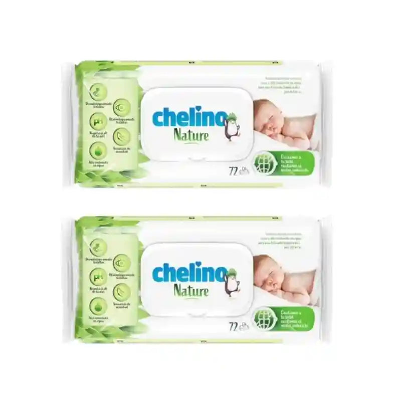 Chelino Nature Infant Wipes , 2X72 Units