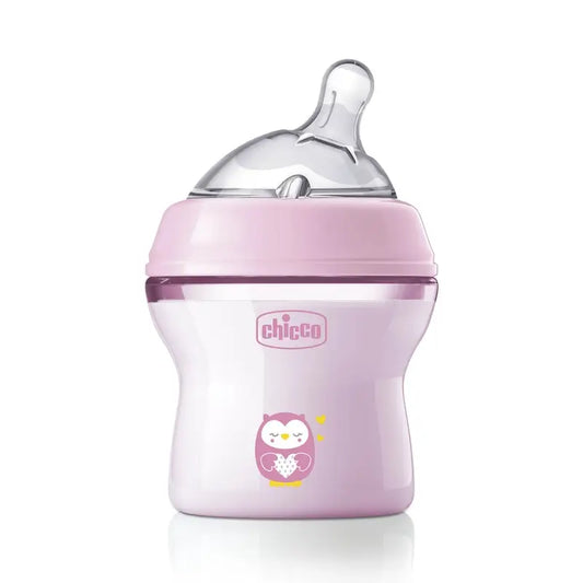 Chicco Naturalfeeling Pink Slow Flow Baby Bottle 150Ml 0M+
