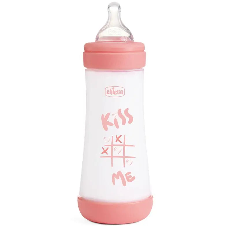 Chicco Baby Bottle Perfect5 Pink Rapid Flow 300Ml 4M+