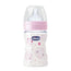 Chicco Baby Bottle Silicone Pink Normal Flow +0 Months 150 ml
