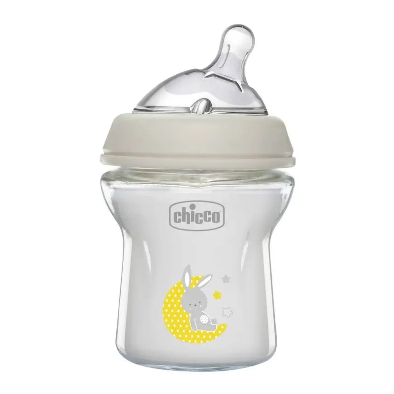 Chicco Naturalfeeling 150 Ml Slow Flow Glass Baby Bottle 0M+