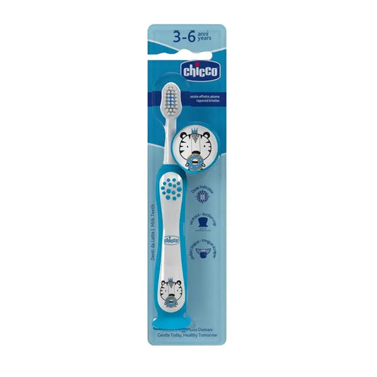 Chicco Tiger Blue Toothbrush 3-6Y