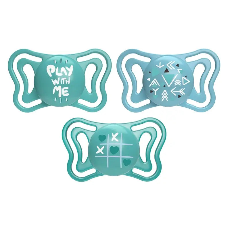 Chicco Pacifier Physio Light Silicone Blue 16-36M 2 Units