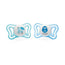 Chicco - Physio Light Silicone Pacifier Blue 2-6 Months Pack 2 units