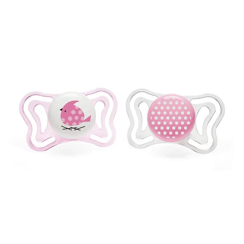 Chicco - Physio Light Silicone Pacifier Pink 2-6 Months Pack 2 units