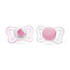 Chicco - Physio Light Silicone Pacifier Pink 2-6 Months Pack 2 units