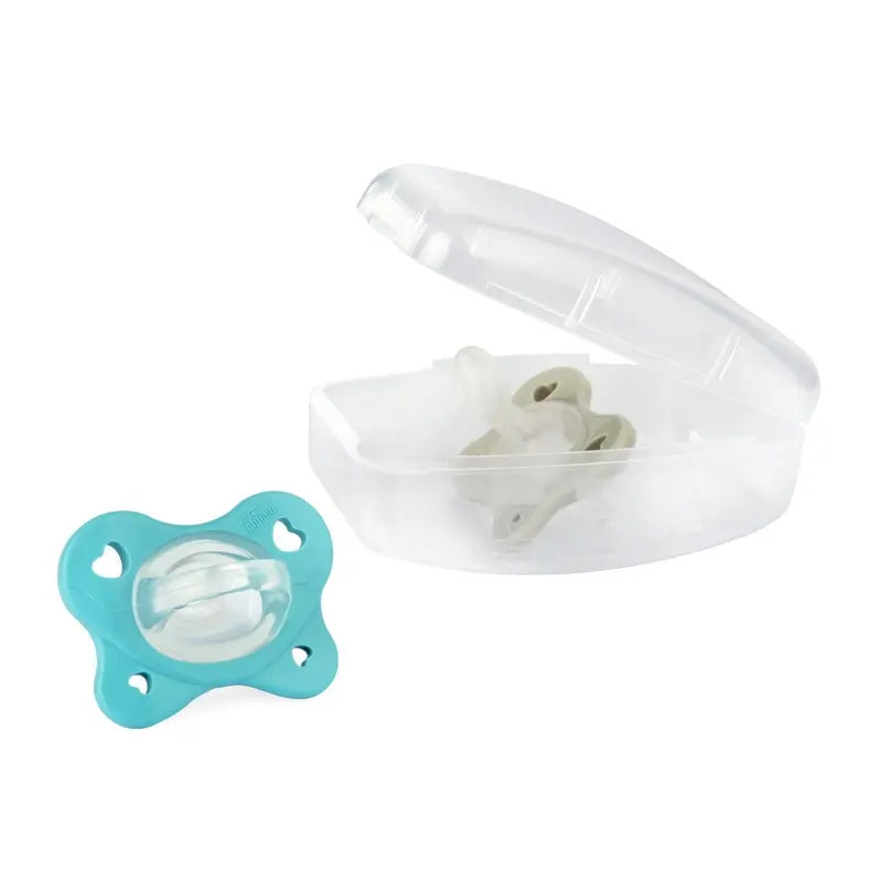 Chicco Physioform Dual Soft Silicone Pacifier Blue 6-16M 2 Units