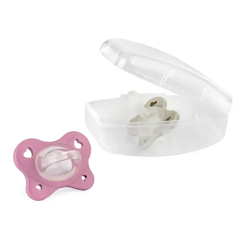 Chicco Physioforma Dual Soft Silicone Pacifier Pink 6-16M 2 Units