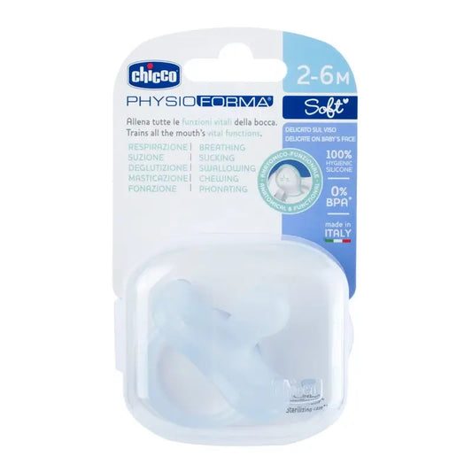 Chicco Physioforma Soft Soother Blue 2-6M 1 Unit
