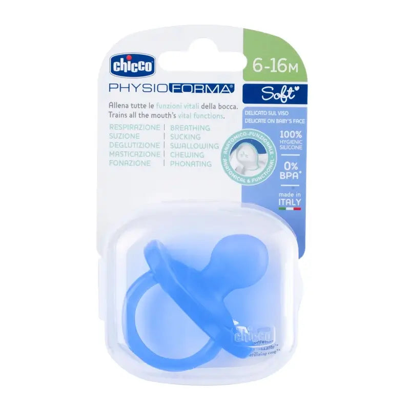Chicco Pacifier Physioforma Soft Blue 6-16M 1 Unit
