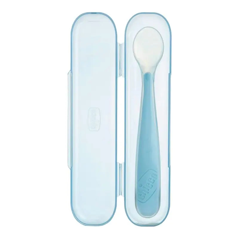 Chicco Take Eat Easy Silicone Spoon With Case.
