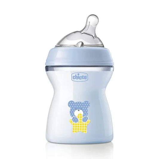Chicco Naturalfeeling Blue Medium Flow 250Ml 2M+ Baby Bottle