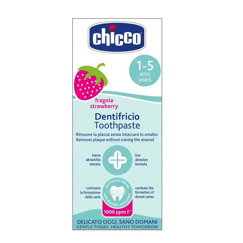 Chicco Strawberry Fluoride Toothpaste 50Ml 12M+