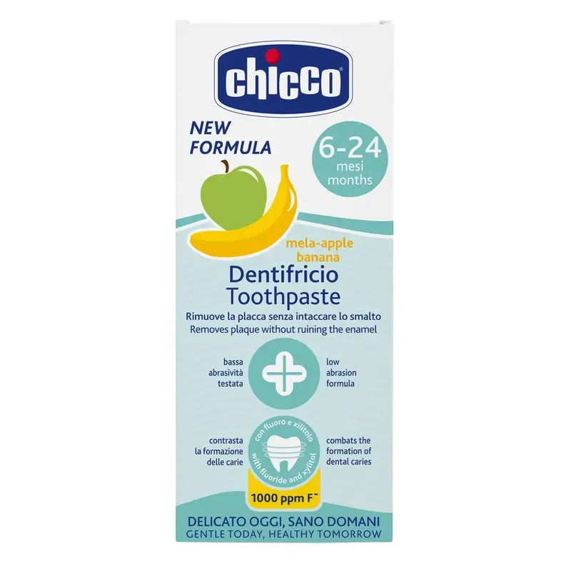 Chicco Apple & Banana Toothpaste 6-24M Fluoride