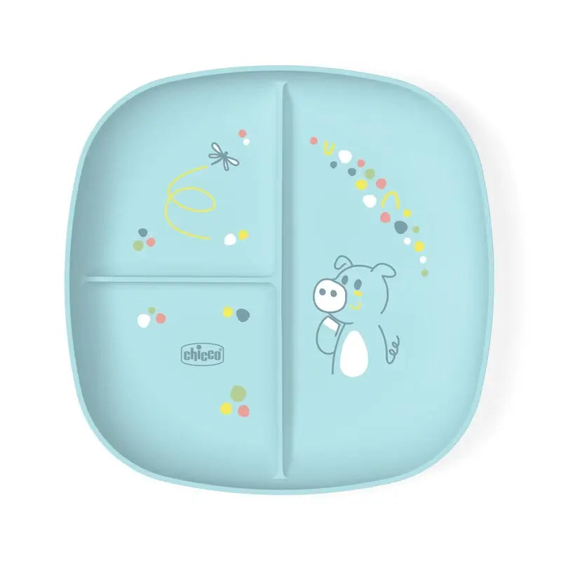 Chicco Dish With Compartments 12M+ Blue