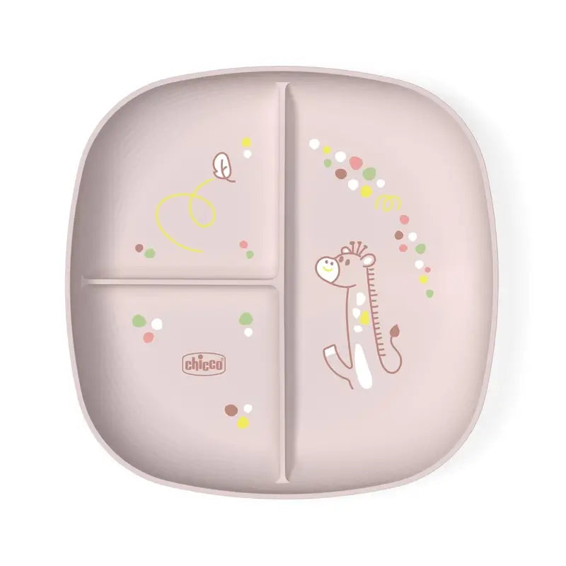 Chicco Dish With Compartments 12M+ Pink