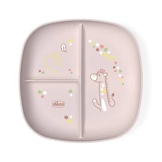 Chicco Dish With Compartments 12M+ Pink