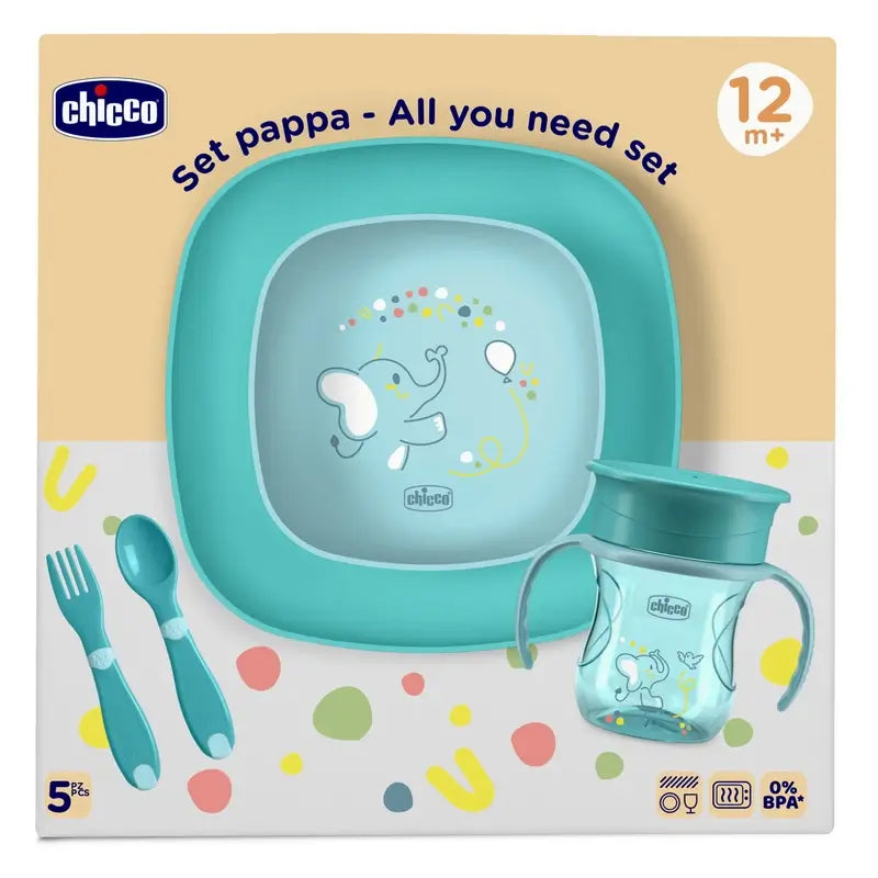 Chicco Feeding Set 12M+ Blue