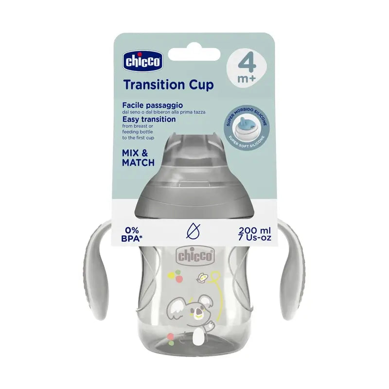 Chicco Transition Cup 4M+ Grey 200Ml