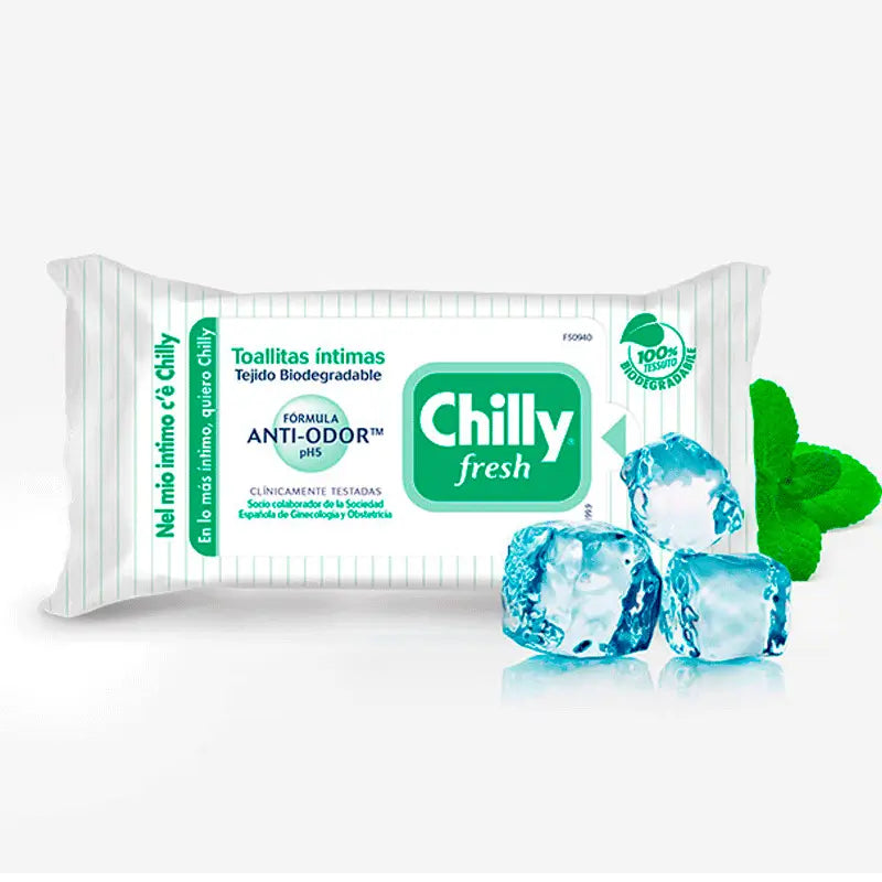 Chilly Pocket Intimate Hygiene Gel 12 Wipes