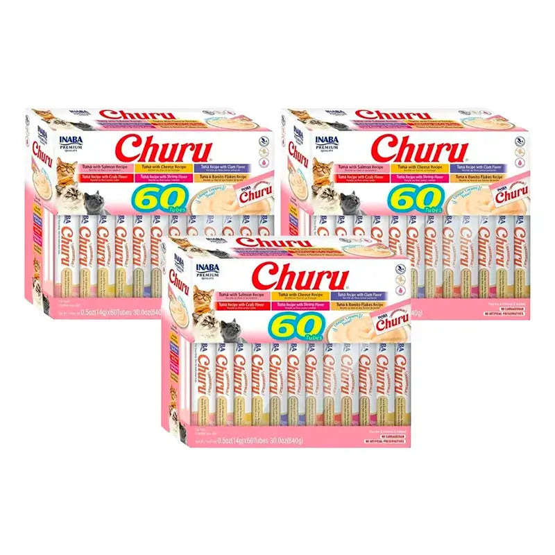 Churu Cats Tuna Varieties, Pack 3 x 60X14Gr