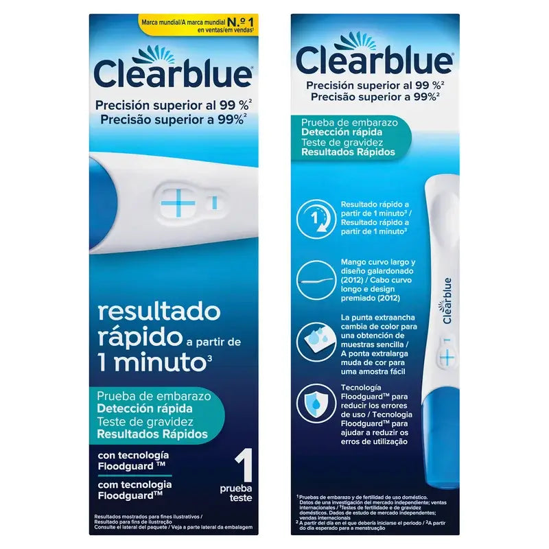 Clearblue Pregnancy Test with Rapid Detection, Results in as little as 1 Minute, 1 Test