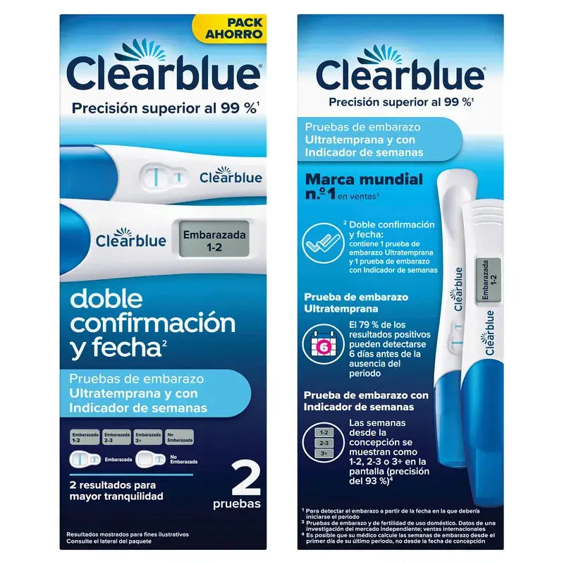 Clearblue Ultra Early Pregnancy Test With Dual Verification, 2 Tests