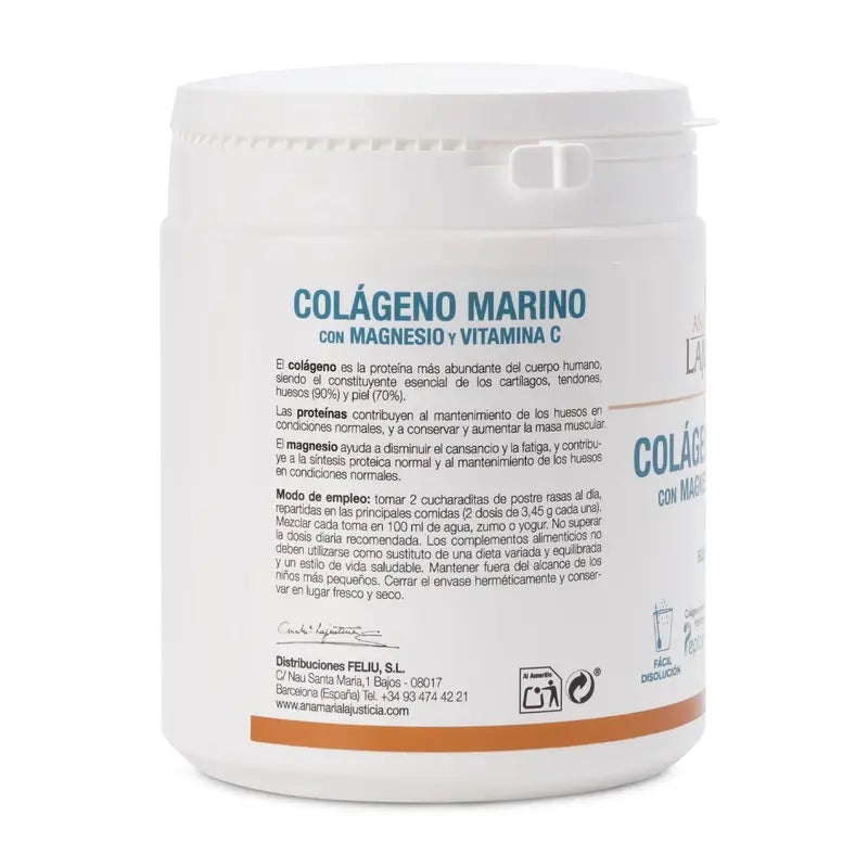 Ana Maria Lajusticia Marine Collagen with Magnesium and Vitamin C Watermelon flavour, 350g