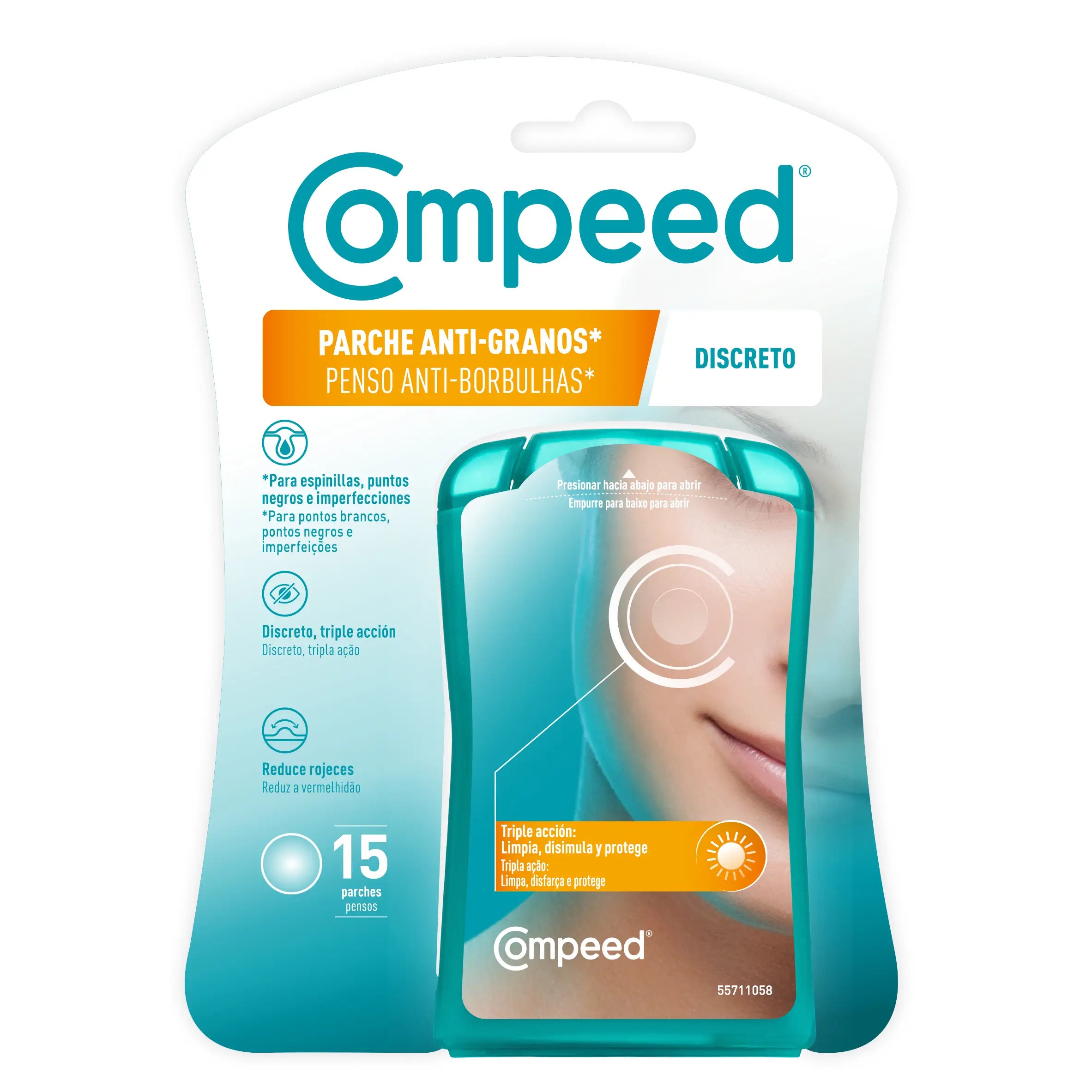 Compeed Anti-Granos Discreto, 15 units