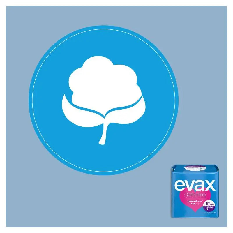 Evax Cottonlike Normal Pads with Wings 16 units