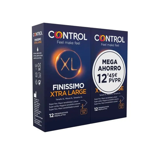 Control Finissimo XL Condoms Saving Pack, 12x2 Units