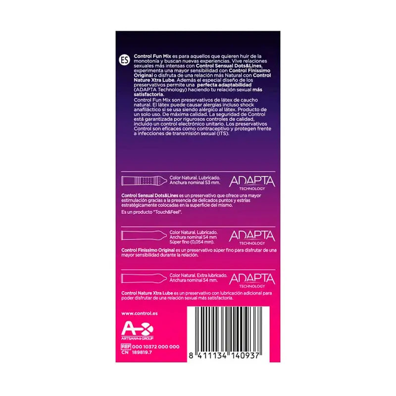 Control Preservativo Fun Mix 6 unidades Surtidas