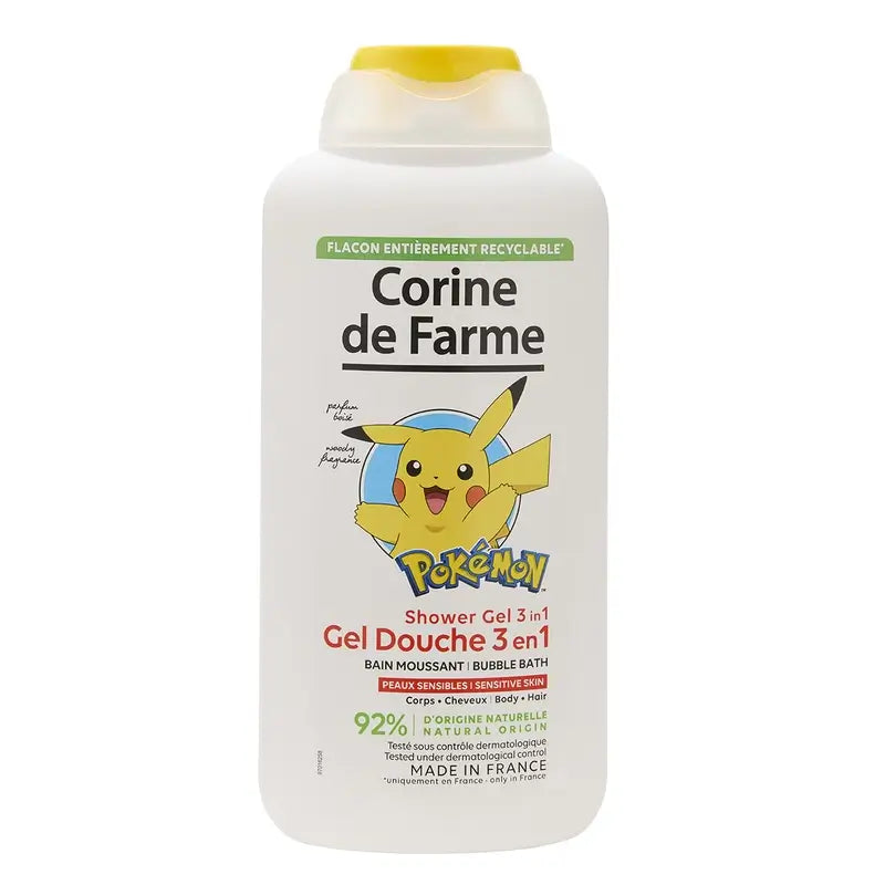 Corine De Farme 3 In 1 Shower Gel Pokémon, 500 ml