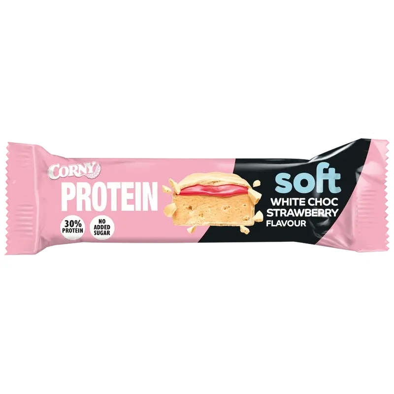 Corny Protein Soft White Chocolate & Strawberry , 45 grams