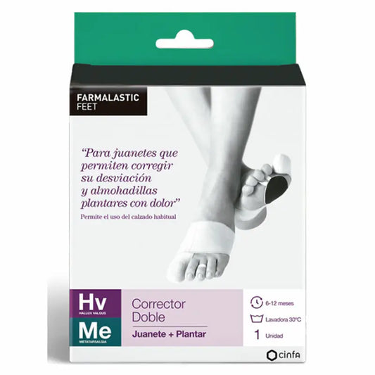 Farmalastic Corrector Double Bunions And Plantar Corrector Right Foot, T-P