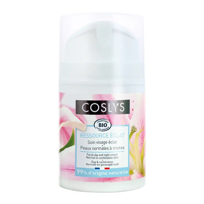 Coslys Day Cream Normal Combination Skin With Lily Blossom , 50 ml