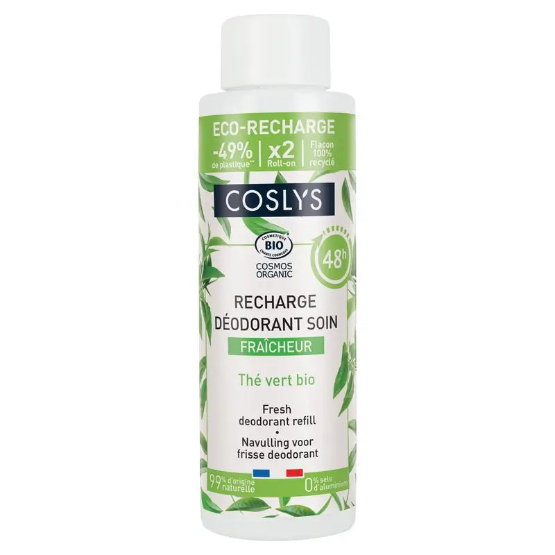 Coslys Freshness Deodorant Refill (Green Tea + Aloe Vera) , 500 ml