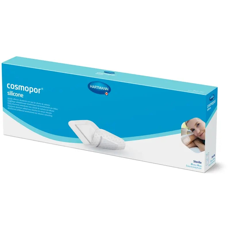 Cosmopor Silicone Sterile Dressing Silicone Cover 35 X 10 Cm , 5 units