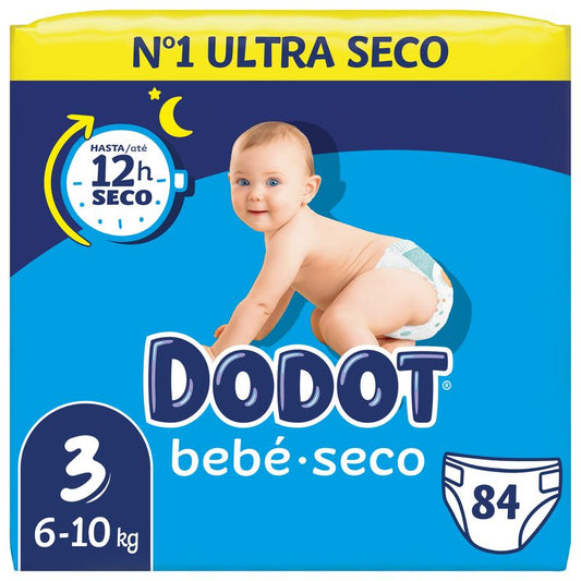 Dodot Baby Dry Jumbo Pack Size 3 Nappies, 84 pcs.