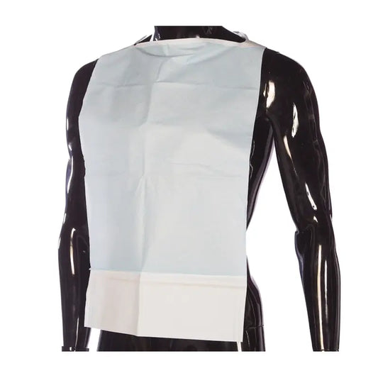 Cuatrogasa Bib Soft Paper + Polyethylene, 125 units