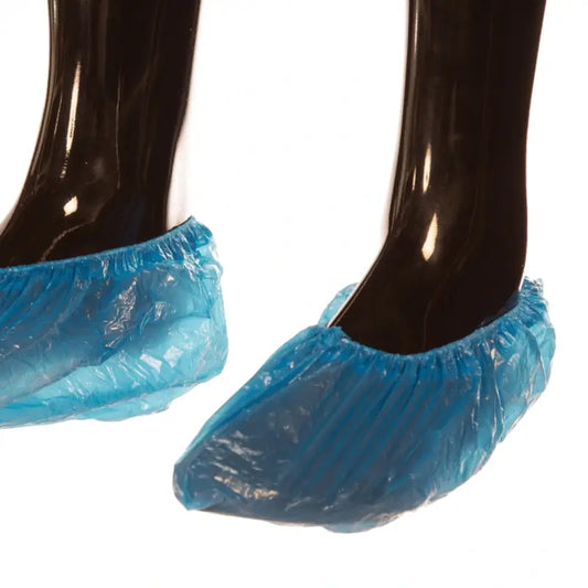Cuatrogasa Shoe Covers Polyethylene Blue, 100 pcs.