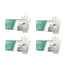 Cuatrogasa Latex Powder Free Gloves White Size M, 4X100 Units