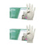 Cuatrogasa Latex Powder Free Gloves White Size S, 2X100 Units